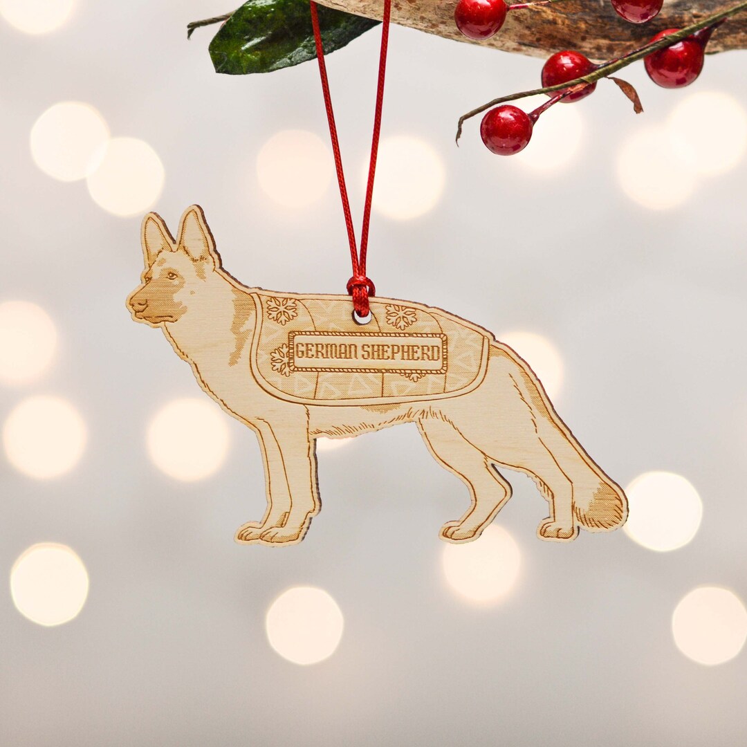 Tabitha Ca Gsp Rescue Personalised German Shepherd Dog Decoration