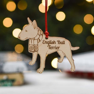 Decorazione personalizzata per cane Bull Terrier inglese - Dettagliata