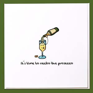 Het is tijd om de prosecco-kerstkaart te versieren