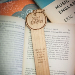 Personalised Apple Bookmark