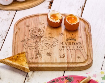 Personalised Breakfast Egg Board - Ballerina