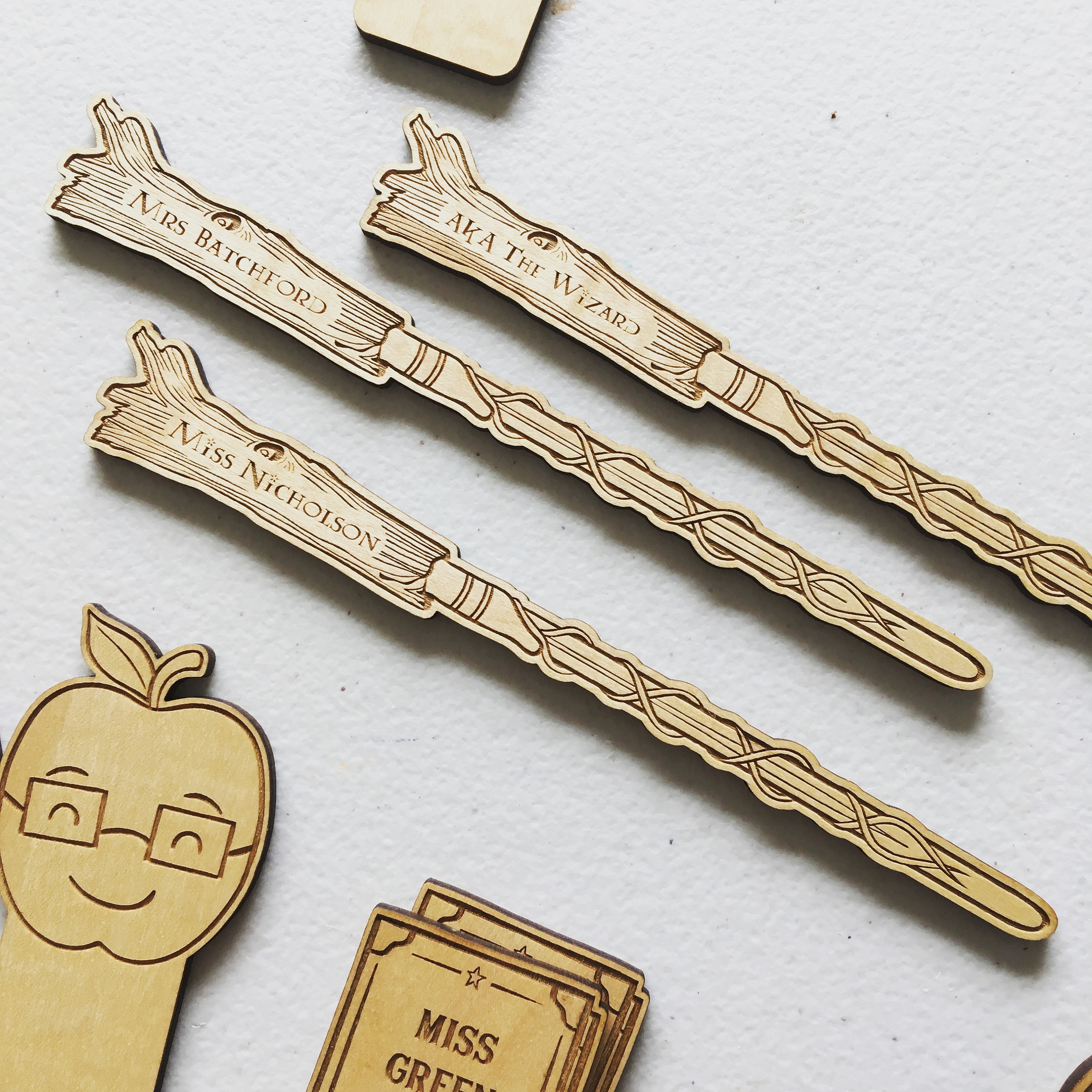 Personalised Wizard Wand Bookmark