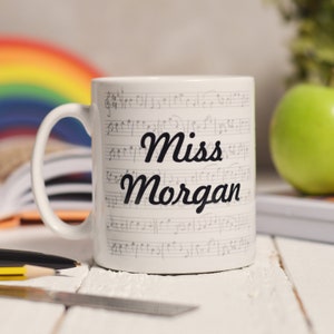 Taza de música personalizada