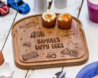 Personalised Breakfast Egg Board - Vehicle