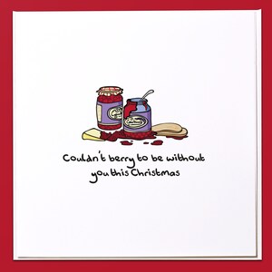 Diese Weihnachtskarte ist ohne Beere