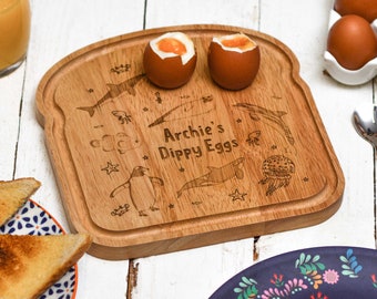 Personalised Breakfast Egg Board - Sealife