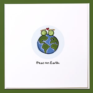 Peas on earth Christmas Card