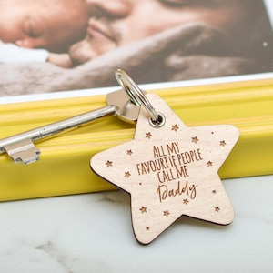 Personalised All my favourite people call me Keyring