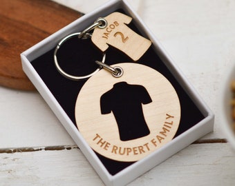 Personalised Football Shirts Keyring