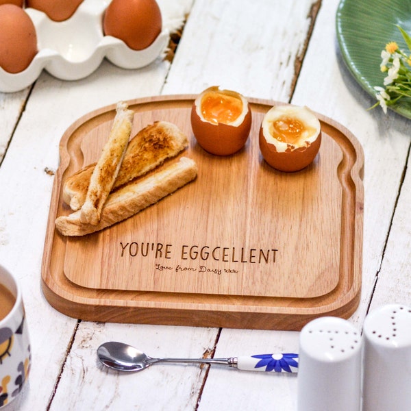 Personalised Breakfast Egg Board - Eggcellent