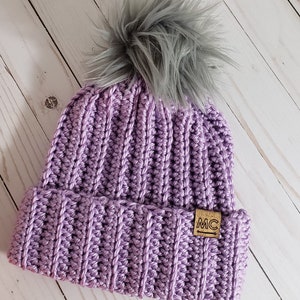 Crochet PATTERN - Crochet Hat Pattern - Easy Crochet Pattern - Crochet Beanie Pattern - Ribbed Crochet Hat - Slouchy Hat