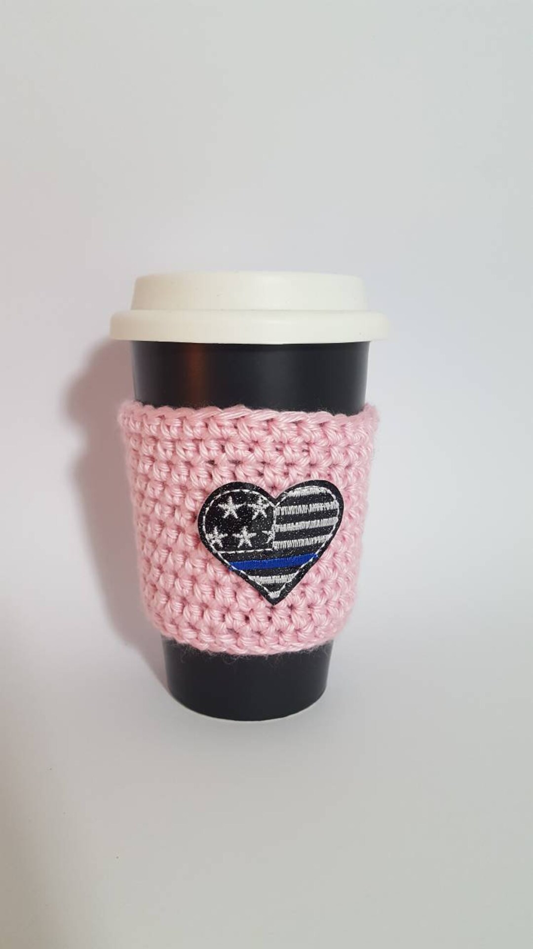 Thin Blue Line Cozy Blue Line Cozy Thin Blue Line Cup Cozy Etsy