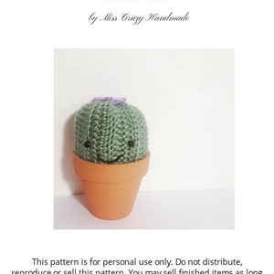 Amigurumi Cactus Crochet Pattern PDF Instant Download/ Amigurumi Pattern/ Crochet Pattern, Crochet Plant, Crochet Succulent, Kawaii Catus