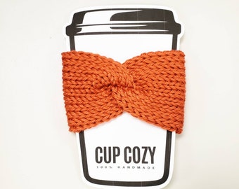 Twist tasse en tricot confortable, Tasse confortable, Thé Confortable, Café Confortable, Manche de café, Simple Cup Cozy, Party Favors, Plain Cup Cozy, tasse en tricot confortable