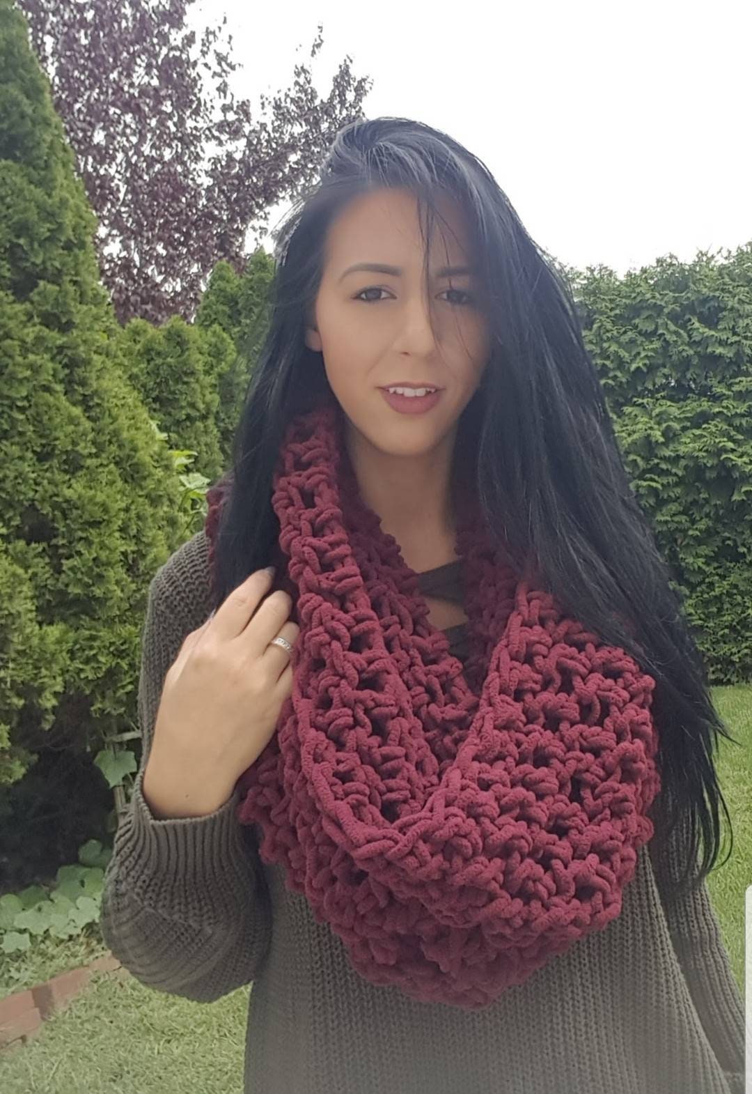 Crochet Scarf Pattern, Oversized Scarf Pattern, Easy Scarf Pattern ...