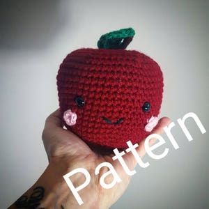 Amigurumi Apple Crochet Pattern PDF Instant Digital Download Back to School Teacher Gift/ Amigurumi Pattern/ Crochet Pattern