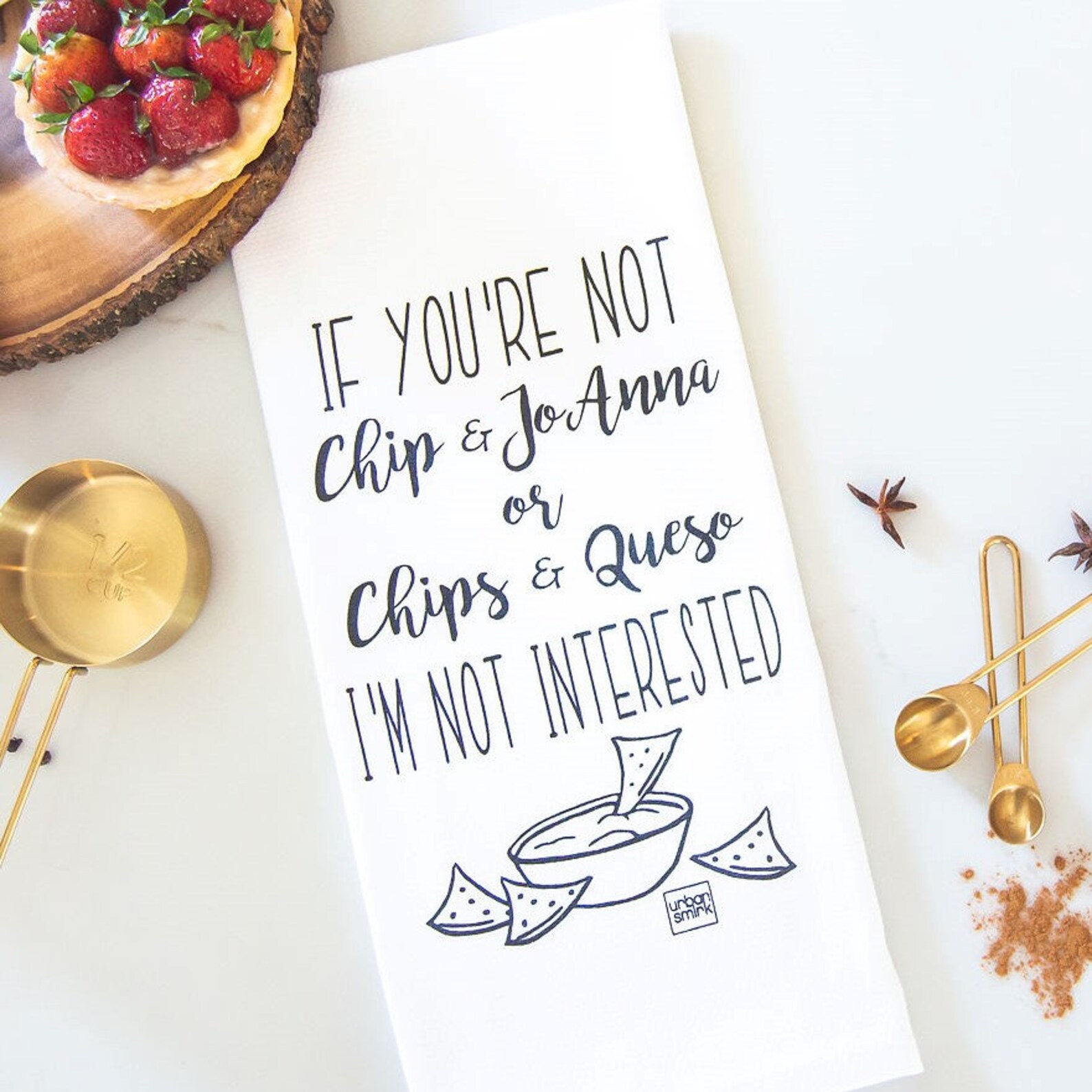 Chip Joanna Gaines Farmhouse Queso Cheese Funny Kitchen Towel Etsy