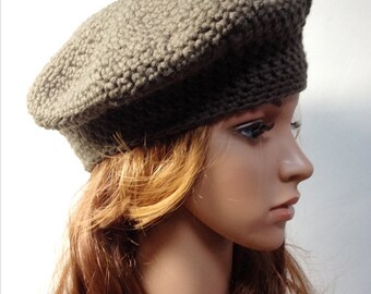 Crochet PATTERN - LISE BERET - Crochet Hat Pattern - crochet hat pattern