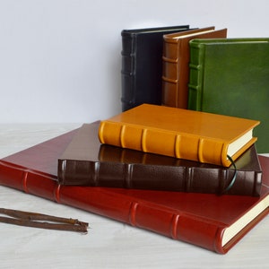 Album per ritagli con linee, Libro degli ospiti con linee, Quaderno per schizzi in pelle con linee, Diario con copertina rigida con linee