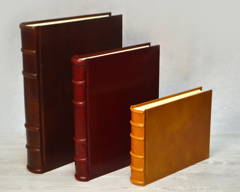 Genuine Leather Photo Album Leather Scrapbook Old Style Etsy