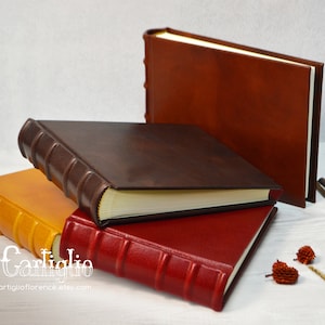 Álbum de fotos de cuero genuino, Álbum de recortes de cuero, Álbum familiar de tapa dura de estilo antiguo, Álbum de recortes de cuero sin ácido
