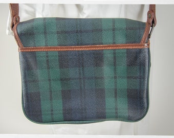 Polo Ralph Lauren - Authenticated Handbag - Leather Brown Tartan For Woman, Very Good condition