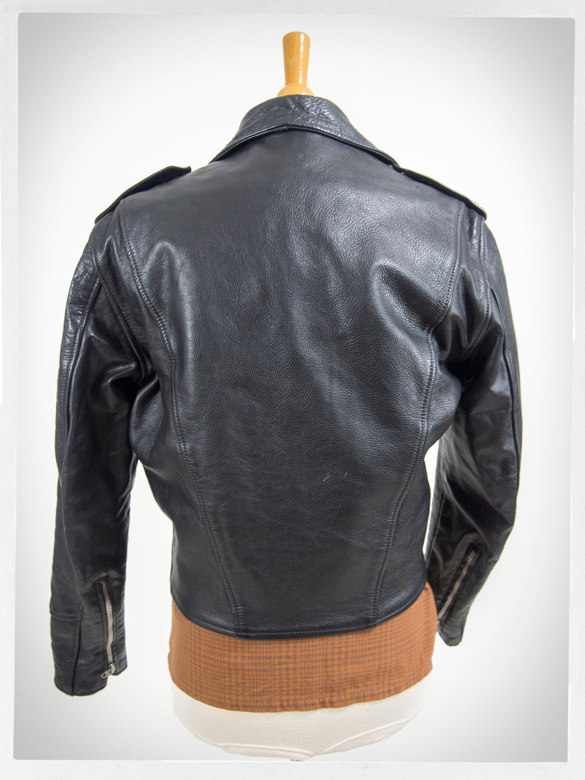 Retro 90s Leather Jacket, 80s BRIMACO Jacket, Black Biker Retro 90s Leather Jacket, 80s BRIMACO Jacket, Black Biker