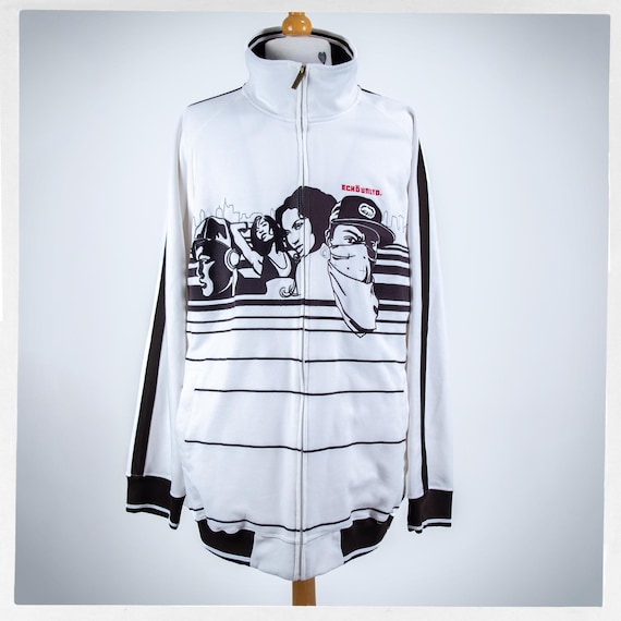 Ecko Unltd Track Jacket — White & Brown Retro Style, XXL - Etsy