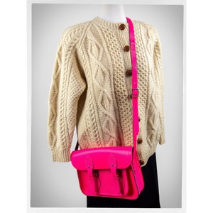 Sacoche de style rétro, cartable d’école PINK, The Cambridge Satchel Company, cartable en cuir, sac d’école rose, sac de messager britannique, Boho