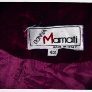 Retro 90s Velvet Jacket, Burgundy Jacket, Cocktail Jacket, Vintage Fashion, Boho Chic Fashion, Romantic Fashion, Silky Velvet Jacket, Y2K bild 8