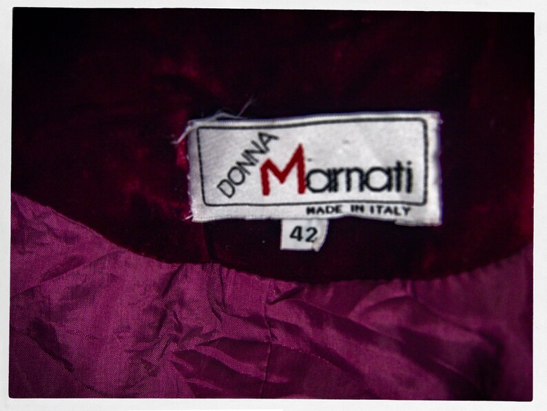 Retro 90s Velvet Jacket, Burgundy Jacket, Cocktail Jacket, Vintage Fashion, Boho Chic Fashion, Romantic Fashion, Silky Velvet Jacket, Y2K bild 8