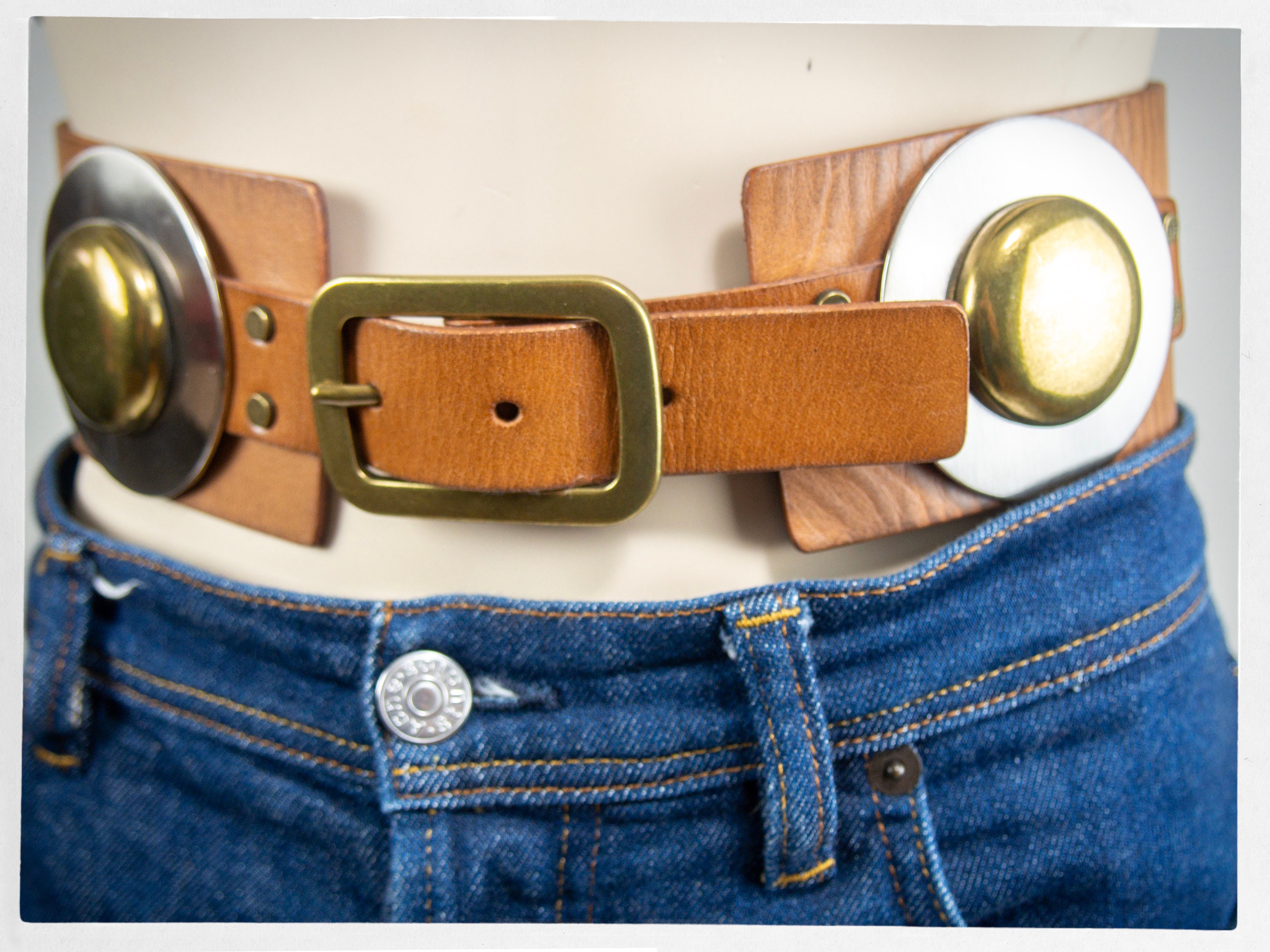 60s 70s vintage leather belt W29〜W34 60s 70s Retro Black Brown Reversible Leather Soft Belt M L