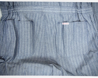 Walls Herringbone Coveralls — 80s-90s Deadstock Mechanic Uniform