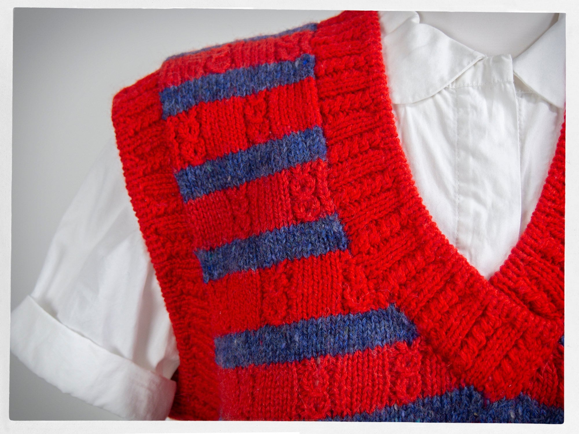 80s〜made in Italy colorful knit vest 80s〜made in Italy colorful