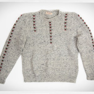 80s Hand Knit Jumper, 90s Hand Knit Wool Pullover, Vintage Fashion, Wool CanterburyJumper, British Wool Jumper, Boho Fashion, The Chattery