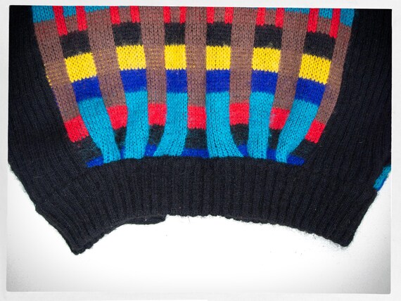 カーディガン [Vintage ]80s Retro Check Mohair Knit Retro 80s Mohair Sweater, MICHAEL CAROL Cardigan, Vintage Fashion
