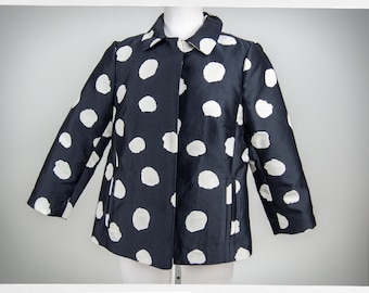 Retro 90s Jacket, YAYOI KUSAMA Style Jacket, 90s Pop Art Jacket, Vintage Fashion, Statement Jacket, Vintage 90s Polka Dot Jacket, Artsy Top