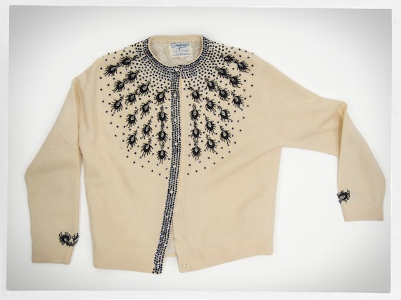 Vintage 60s Cardigan, Rockabilly Fashion, 60s Bea