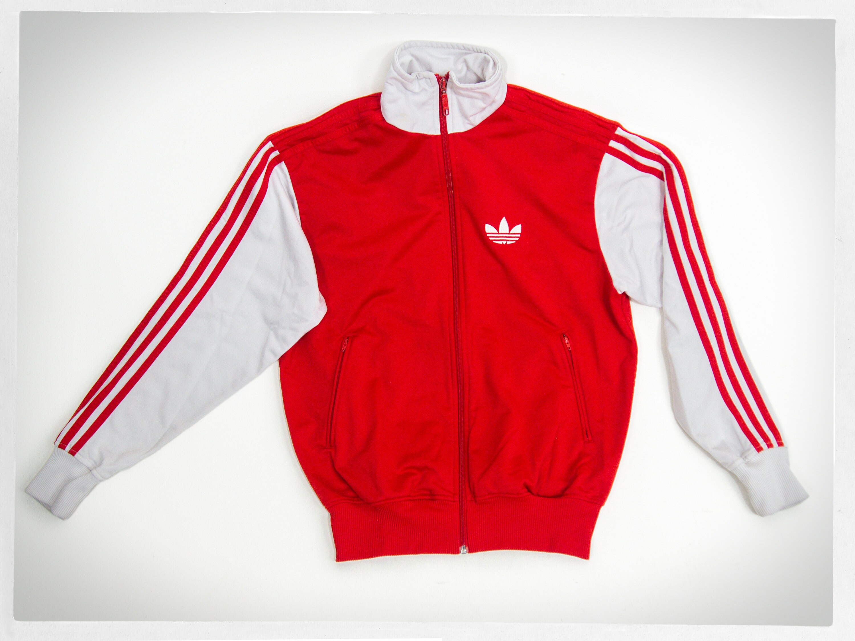 Adidas - london - veste de survêtement clearance avec demi-fermeture éclair - rouge/marine