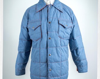 Vintage Powderhorn Mountaineering USA Jacket 2 in 1 Down Ski Vest