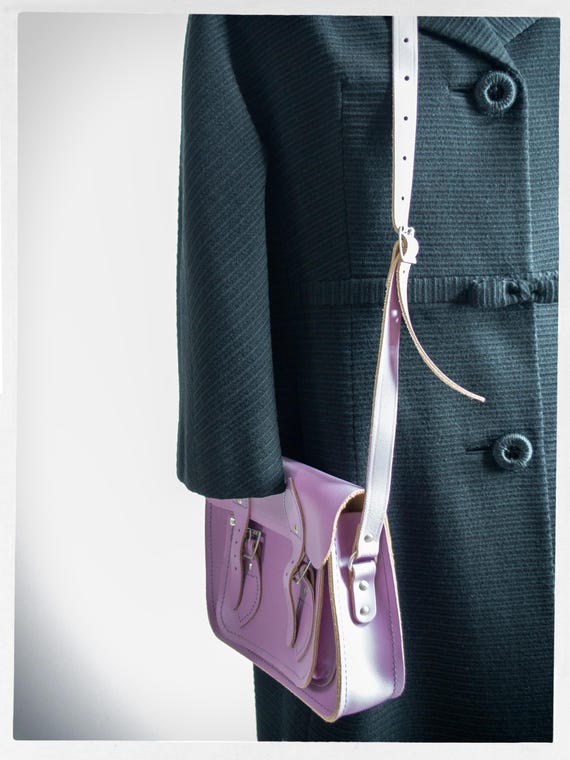 Retro Style Satchel, PURPLE School Satchel, the Cambridge Satchel
