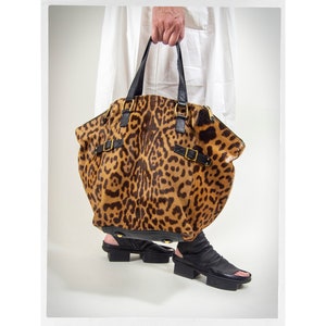 Retro YVES SAINT LAURENT Tote Leopard Print Tote Bag Vintage Fashion Designer Fashion Luxury Fashion Downtown Tote Bag Rockabilly Etsy Ireland