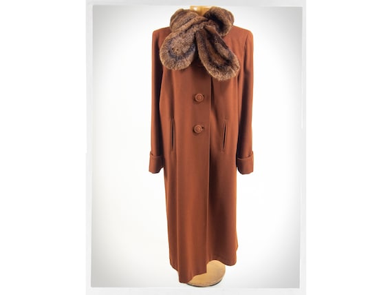 Vintage 40s Coat, 40s Swing Coat, British 40s Coat