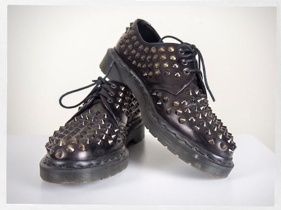 Retro Punk Shoes, Studded Dr. Martens, Punk Dr. Ma