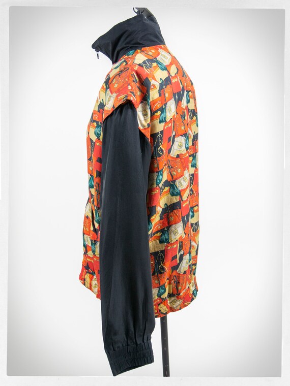 Retro 80s Silk Jacket, Vintage Fashion, Boho Fash… - image 5