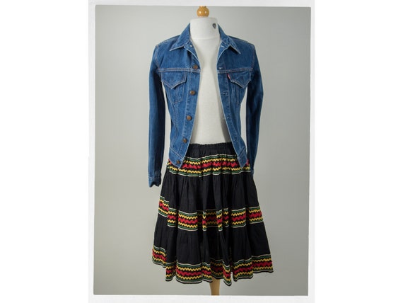 Vintage 60s Skirt, Adorable "Swing Dance" Skirt, 6