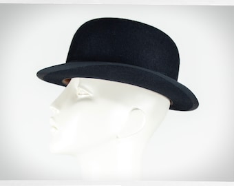 Vintage British BOWLER Hat, Gentlemen's Hat, WOODROW British Hat, Vintage Boho Hat, Annie Hall Fashion, Boho Fashion, 60s DERBY Hat, Tom Boy
