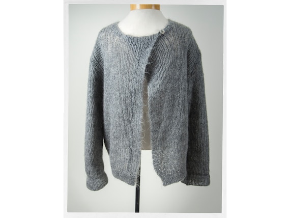 Hand Knit Mohair Sweater, Luscious Mohair Sweater,