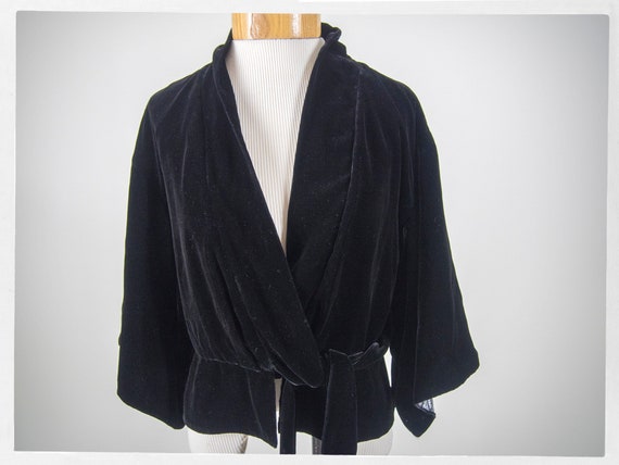 Retro Style Jacket, Kimono Style Jacket, Velvet Ki