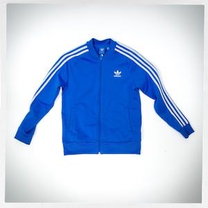 Retro Style Adidas Jacket, Blue Track Jacket, Retro Sport Jacket, Street Fashion, Skater Wear, ADIDAS Track Jacket,  Vintage Sport Fashion